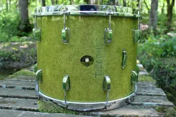 Vintage 1954 Leedy &amp; Ludwig 12x16&quot; Tenor Tom Drum - Green Sparkle
