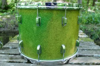 Vintage 1954 Leedy &amp; Ludwig 12x16&quot; Tenor Tom Drum - Green Sparkle