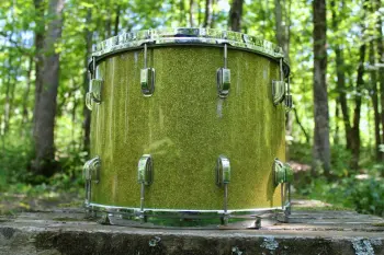 Vintage 1954 Leedy &amp; Ludwig 12x16&quot; Tenor Tom Drum - Green Sparkle