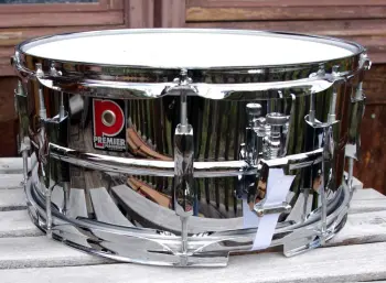 Premier 6.5&quot;x14&quot; steel chrome snare Excellent shape