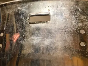 Removing pitting and polishing a 1913ish CG Conn Snare