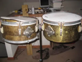 Removing pitting and polishing a 1913ish CG Conn Snare
