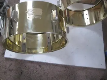 Removing pitting and polishing a 1913ish CG Conn Snare