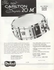 Vintage Carlton Dallas Snare Drum