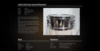 Vintage John Grey Autocrat Snare Drum