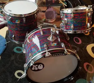 Got A Psychedelic Red Ludwig set yesterday