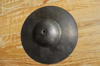 Vintage 1920-1930s Ludwig 10&quot; Deep Cup Brass &quot;Sock&quot; Hi-Hat Cymbal Pair