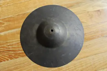 Vintage 1920-1930s Ludwig 10&quot; Deep Cup Brass &quot;Sock&quot; Hi-Hat Cymbal Pair