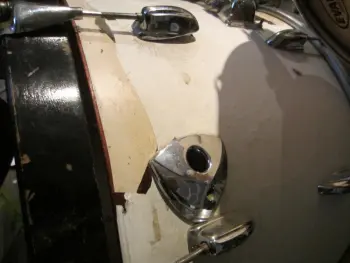 Cymbal bass drum mount