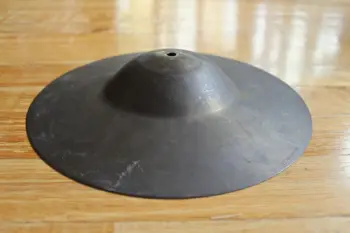 Vintage 1920-1930s Ludwig 10&quot; Deep Cup Brass &quot;Sock&quot; Hi-Hat Cymbal Pair