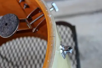 Vintage 1938 Ludwig 13x9&quot; &quot;Tunable Tom-Tom&quot; Drum - White Marine Pearl