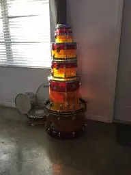 Ludwig Vistalite Tequila Sunrise Drum Set 70's