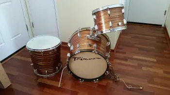 Trixon Drums marked Japan Rootbeer Color