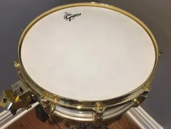 Gretsch 1980s Era Snare with Gold Hardware