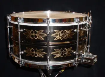 [B]1929-30 LUDWIG 6.5x14 ENGRAVED/CHROME DeLUXE SUPER-SENSITIVE (The D.F.S. drum)
