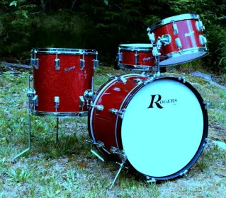 Rogers Red sparkle Drums
