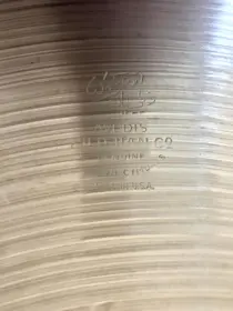 70s-era Zildjian 21 inch ride. Rock Ride?