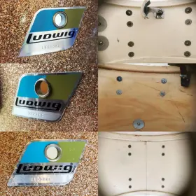 FOR SALE: Vintage Early 1970s Ludwig Downbeat 12/14/20 in Champagne Sparkle
