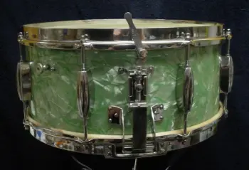 1939-41 SLINGERLAND 6.5 x 14 GENE KRUPA *SEA GREEN RADIO KING MODEL