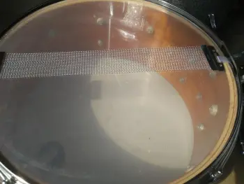 Slingerland.Black Chrome Over Wood Snare Drum