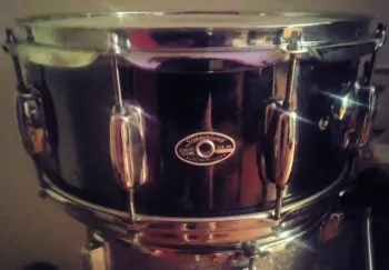 Slingerland.Black Chrome Over Wood Snare Drum