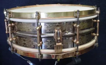 WFL Sr.'s PERSONAL 1926-27 5 x 14 10 LUG 12 PT. FLORAL ENGRAVED DeLUXE