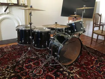 Slingerland black chrome finish