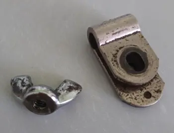 Wing nuts and L arm holder