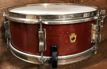 FOR SALE: Vintage 1957 WFL 5.5x14 Supreme Concert Snare Drum in Mahogany