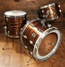 FOR SALE: Vintage 1960s Whitehall 12/14/20 Drum Set in Tigers Eye Pearl