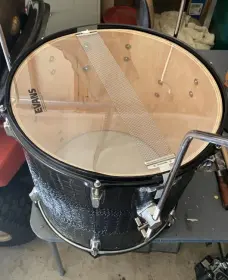 16x16” floor tom to snare drum.