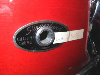 Slingerland serial # on sticker?!?