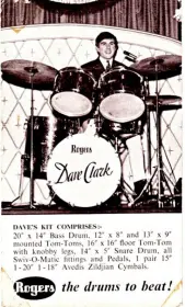 Dave Clark 5 (English) Rogers kit 1964