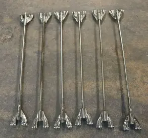 WTB: 8x WFL single tension bass drum rods &amp; claws for 14&quot; depth