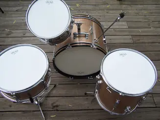 1965 Ludwig Sparkling Pink Champagne Club Date Drums