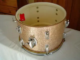 64 Ludwig Downbeat, Champage Sparkle w/ Supra