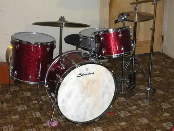 red glass sparkle 60s slingerland for sale
