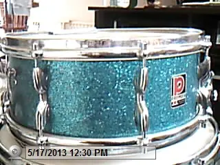 1963 Premier 54 outfit Aquamarine sparkle Drum show in Chi Town, To go or not to go