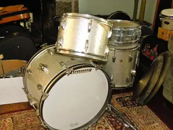 Vintage Ludwig Kit Silver Sparkle 1960s