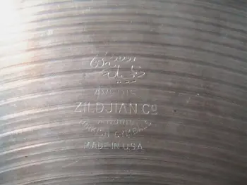 50's or 70's Zildjian stamp