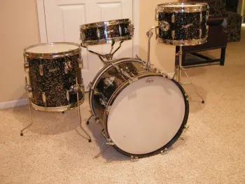 Rogers Mardi Gras Headliner set 12-14-20 5X14 Holiday Snare