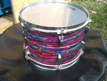 1968 ludwig psychedelic red shells