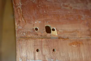 c. '71 Ludwig 22x14 Bass Drum Spur Mount Holes