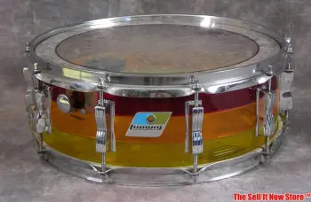 [eBay]Vintage 1979 Ludwig Vistalite Tequila Sunrise 10 pc. Kit
