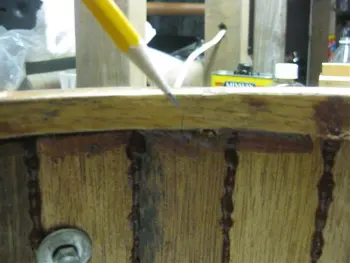 wood timbale repair job (I'm not dead yet)