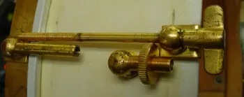 1920s WILSON GOLD PLATED/WHITE LACQUER 4x14 SEPARATE TENSION THUMB-ROD SNARE DRUM