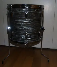 60's Ludwig keystone badge blue oyster pearl 14&quot; x14&quot; floor tom!