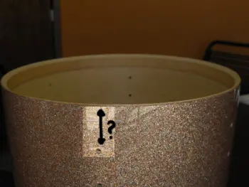 Drilling specs on a Ludwig Down Beat kit...
