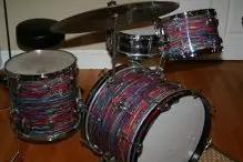 1967 Ludwig Psychedelic Red kit