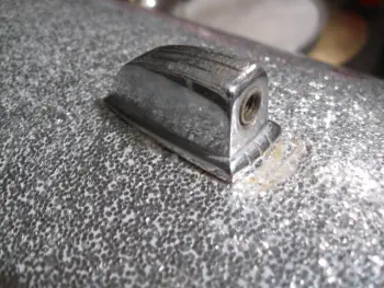 Filling holes with the original sparkle wrap.
